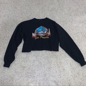 Brandy Melville Cropped San Francisco Sweatshirt